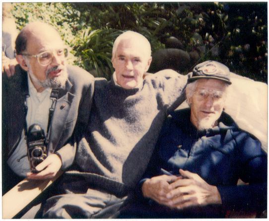 Allen Ginsberg, Timothy Leary and John C. Lilly seated together